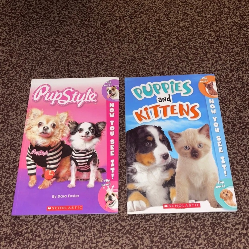Puppie and kittens and pupstyle book set